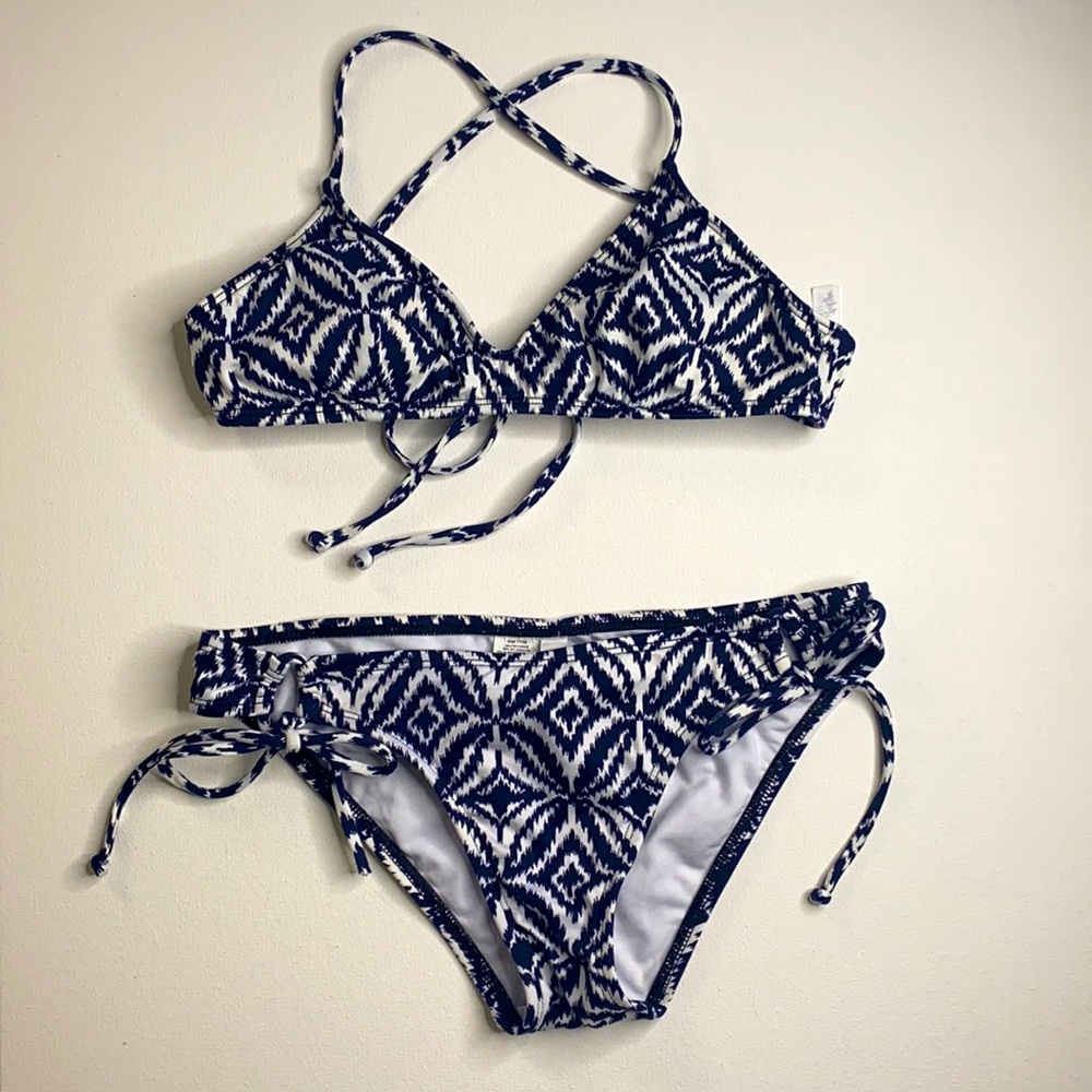 Patterned Graphic Junior Bikini